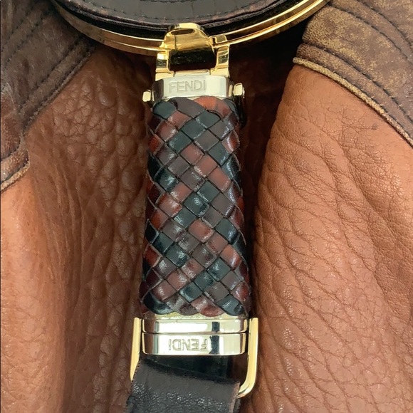 Fendi brown multicolour nappa leather - Picture 2 of 7